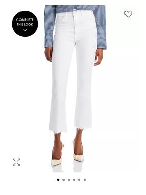 Mother The Hustler ankle fray jeans